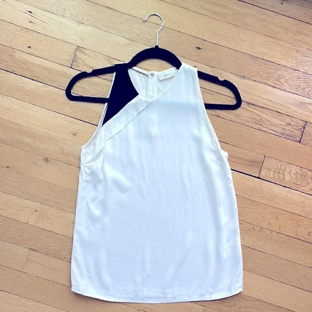 𝅺🤍 A.L.C. Sleeveless white top - size 0​